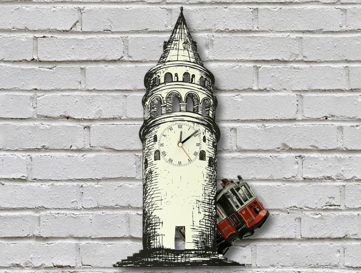 Galata Kulesi Sarkaçlı Duvar Saati Galata Kulesi Sarkaçlı Duvar Saati