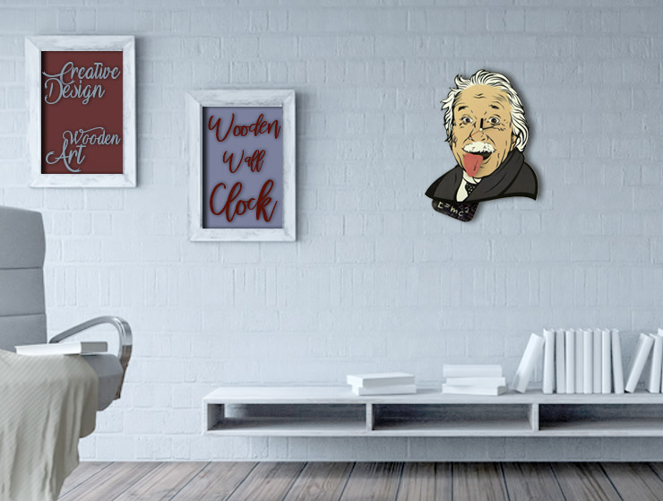 Einstein Sarkaçlı Duvar Saati Einstein Sarkaçlı Duvar Saati