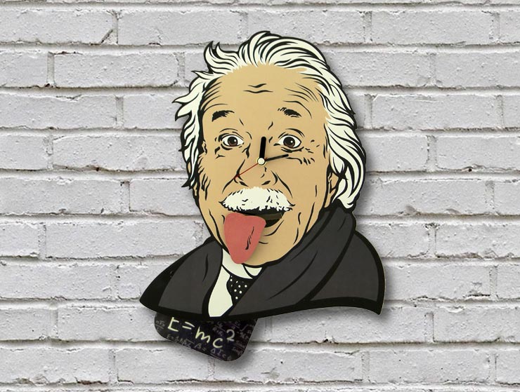 Einstein Sarkaçlı Duvar Saati Einstein Sarkaçlı Duvar Saati