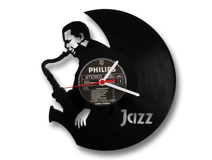 Jazz Vinyl Record Duvar Saati Jazz Vinyl Record Duvar Saati