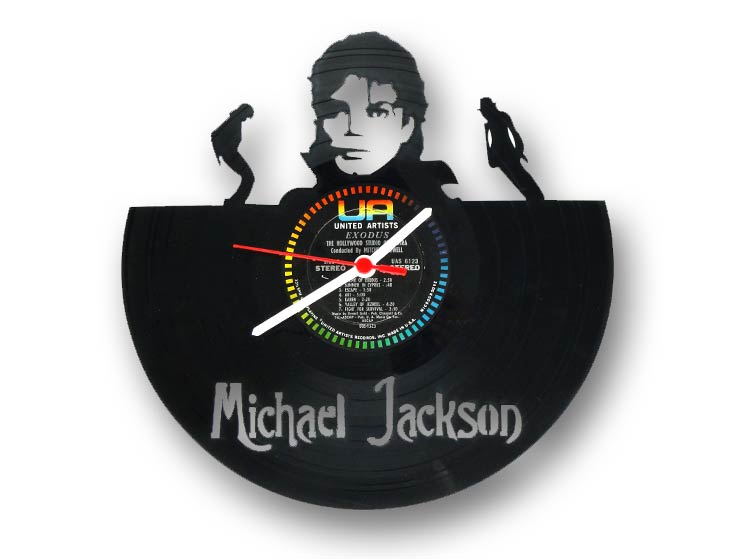 Michael Jackson Vinyl Record Duvar Saati