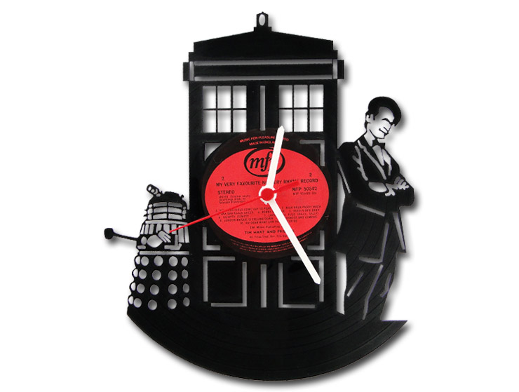Doctor Who Vinyl Record Duvar Saati Doctor Who Vinyl Record Duvar Saati