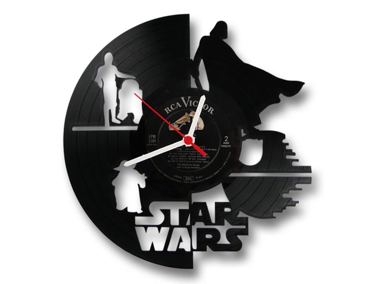 Star Wars Vinyl Record Duvar Saati IV