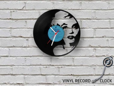 Marilyn Monroe Vinyl Record Duvar Saati Marilyn Monroe Vinyl Record Duvar Saati
