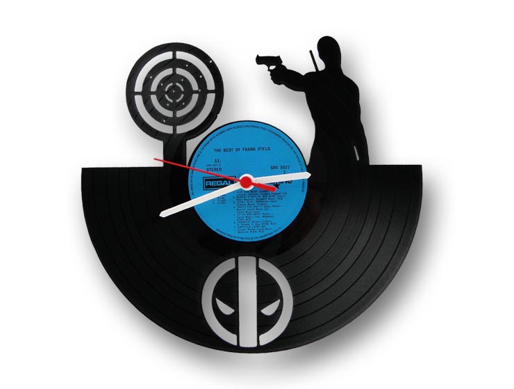 Deadpool Vinyl Record Duvar Saati II