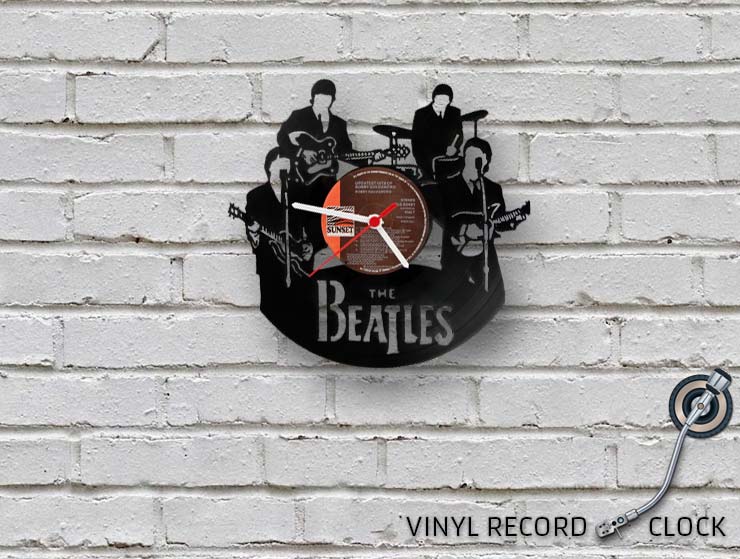The Beatles Vinyl Record Duvar Saati II