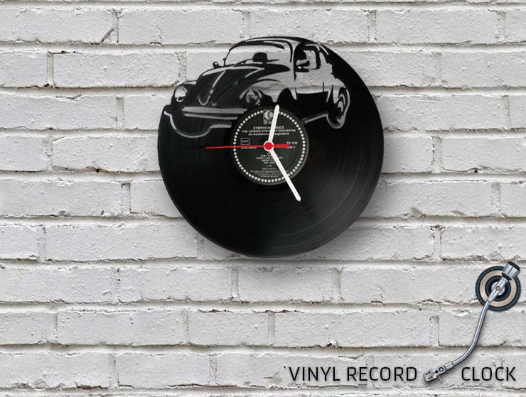 Beetle Vinyl Record Duvar Saati Beetle Vinyl Record Duvar Saati