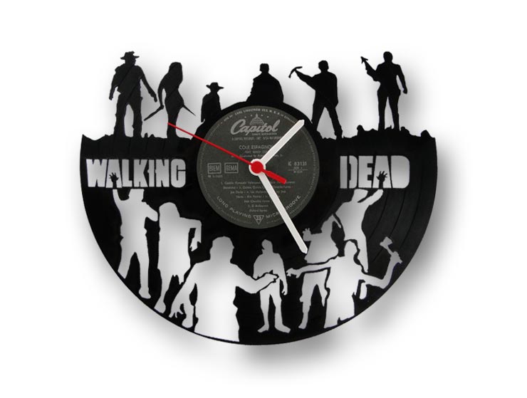 Walking Dead Vinyl Record Duvar Saati