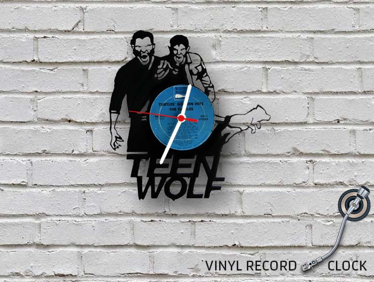 Teen Wolf Vinyl Record Duvar Saati