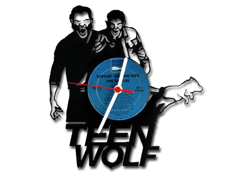 Teen Wolf Vinyl Record Duvar Saati