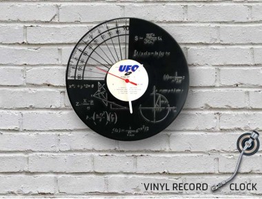 Maths Vinyl Record Duvar Saati Maths Vinyl Record Duvar Saati