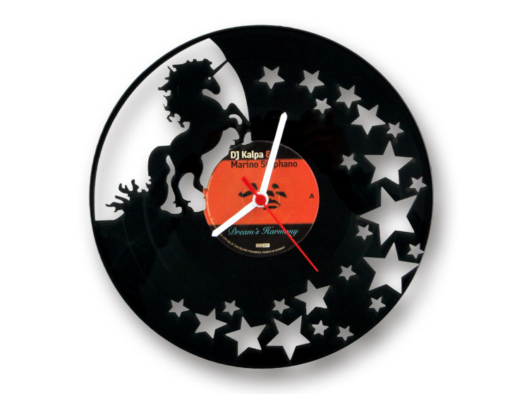 Unicorn Vinyl Record Duvar Saati Unicorn Vinyl Record Duvar Saati