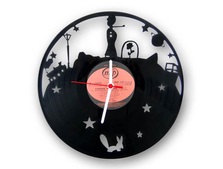Küçük Prens Vinyl Record Duvar Saati Küçük Prens Vinyl Record Duvar Saati