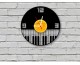 Piyano Vinyl Record Plak Duvar Saati