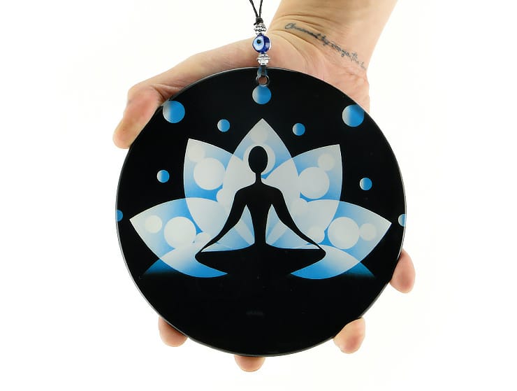 Yoga Lotus Cam Duvar Dekoru Yoga Lotus Cam Duvar Dekoru
