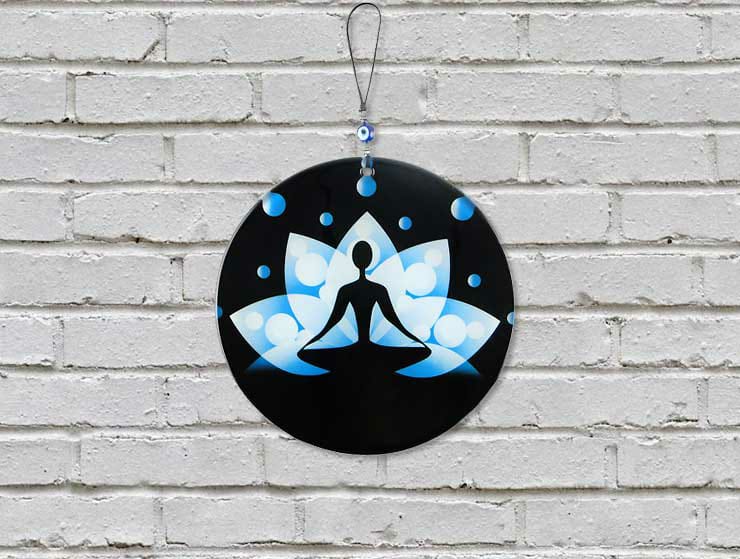 Yoga Lotus Cam Duvar Dekoru Yoga Lotus Cam Duvar Dekoru