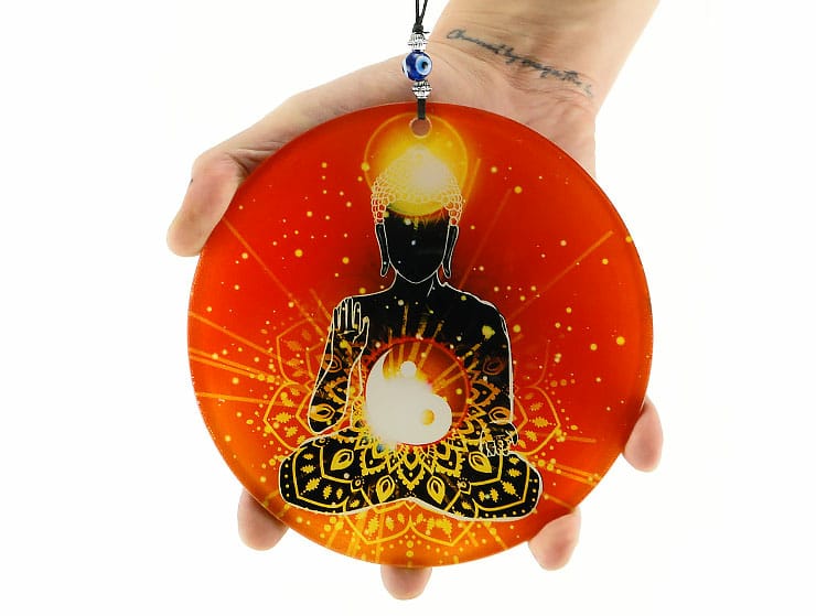 Yoga Yin Yang Cam Duvar Dekoru