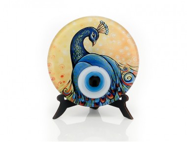 Pavo Masa Üstü Füzyon Cam Nazarlık 12cm Pavo Masa Üstü Füzyon Cam Nazarlık 12cm