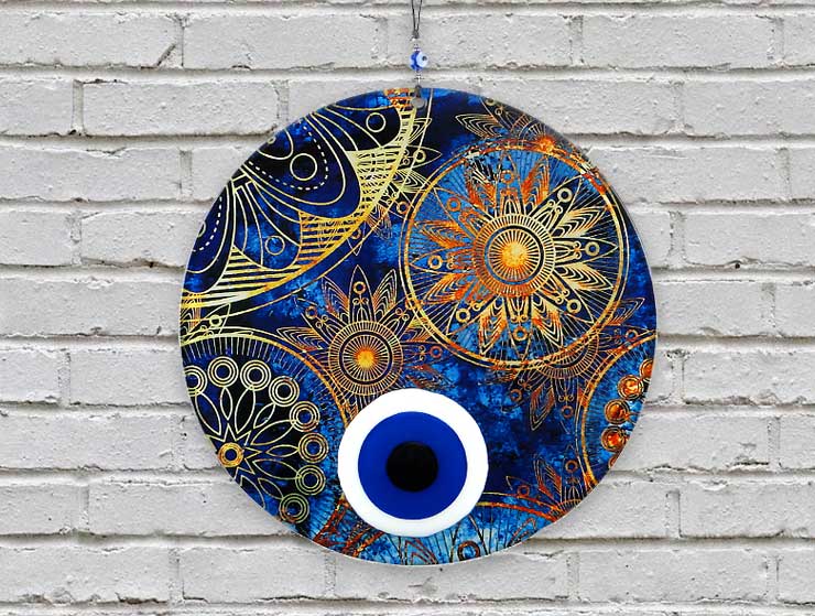 Güneş Füzyon Cam Nazar Boncuğu 23cm Güneş Füzyon Cam Nazar Boncuğu 23cm