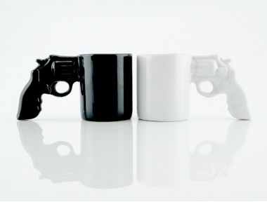 Silah Tasarımlı Kahve Fincanı Gun Man