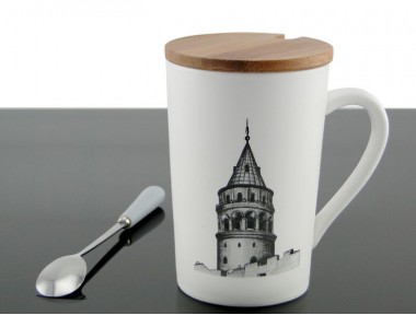 Galata Kulesi Porselen Kupa Bardak