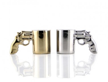 Gun Man Gold & Silver Fincan Takımı
