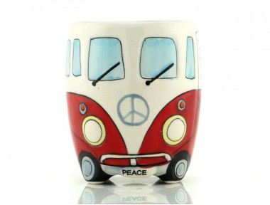 Psikedelik Vosvos Kupa Bardak (kırmızı)