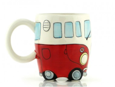 Psikedelik Vosvos Kupa Bardak (kırmızı)