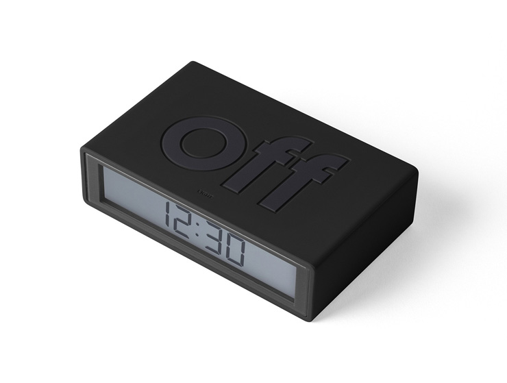 Lexon Flip Alarm Saat (Füme)