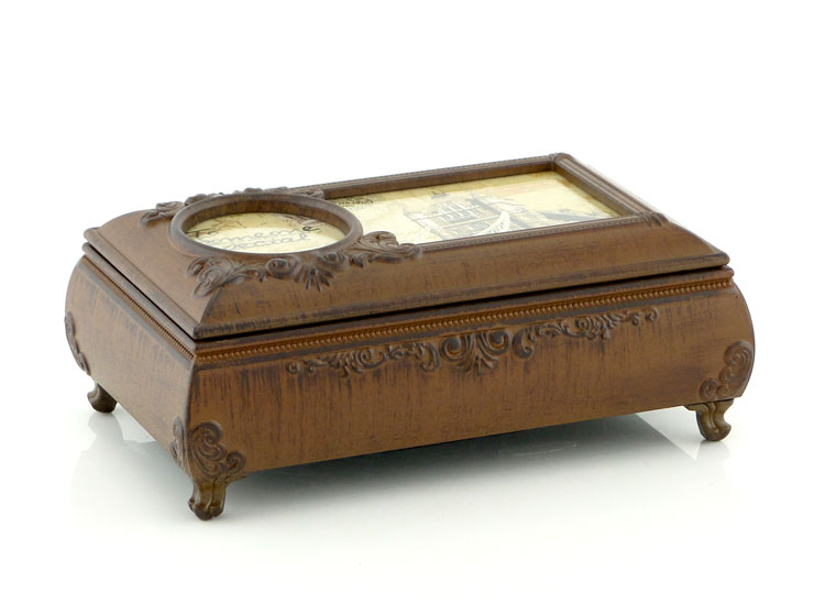 Fotoğraf Çerçeveli Mücevherlik Müzik Kutusu (Brown)