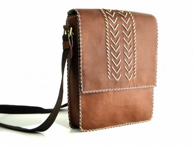 North Deri Postacı Çantası