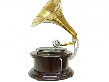 Kurma Kollu Gramofon (Yuvarlak) Kurma Kollu Gramofon (Yuvarlak)