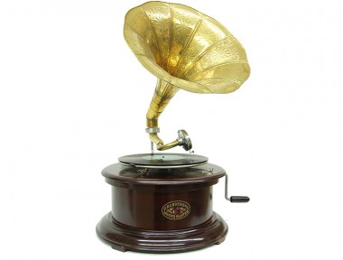 Kurma Kollu Gramofon (Yuvarlak) Kurma Kollu Gramofon (Yuvarlak)