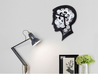 Human Brain Çarklı Duvar Saati Human Brain Çarklı Duvar Saati