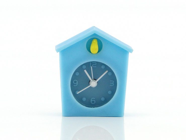 iClock Kuş Evi Tasarım Silikon Masa Saati iClock Kuş Evi Tasarım Silikon Masa Saati