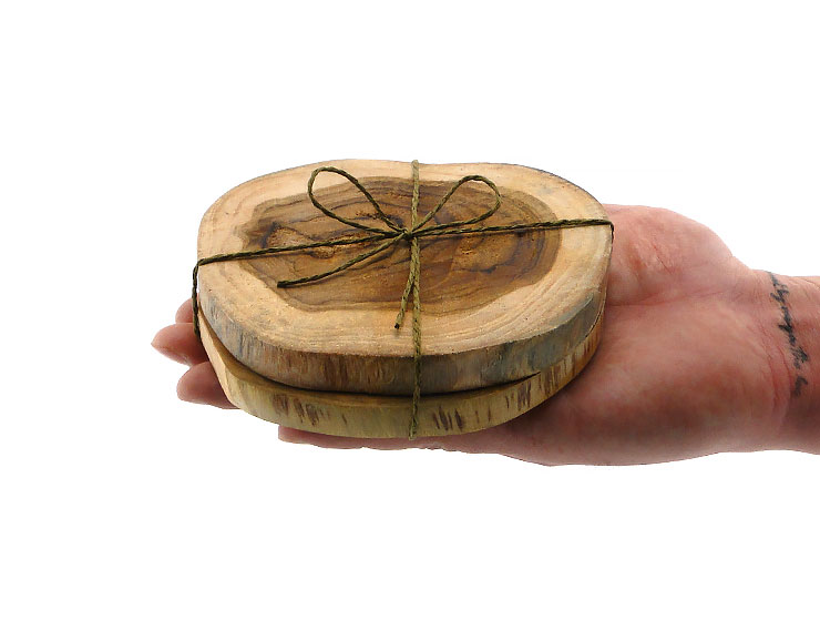 Natural Ahşap Bardak Altlığı Takımı Natural Ahşap Bardak Altlığı Takımı