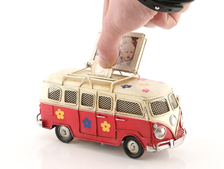 Camper Van Fotoğraf Çerçeveli Kumbara II Camper Van Fotoğraf Çerçeveli Kumbara II