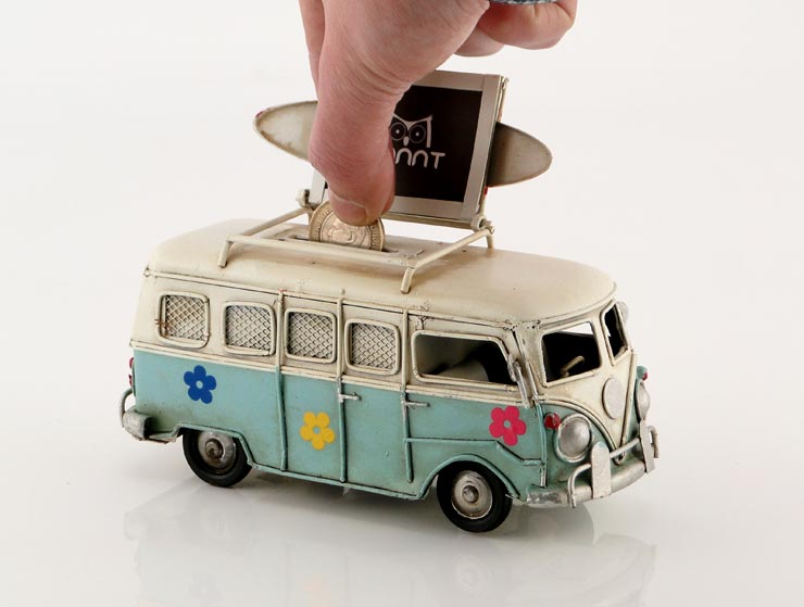 Camper Van Fotoğraf Çerçeveli Kumbara III Camper Van Fotoğraf Çerçeveli Kumbara III