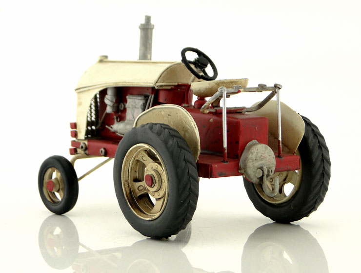 Metal Model Traktör (Beyaz)