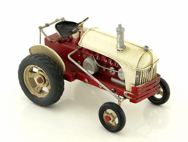 Metal Model Traktör (Beyaz)