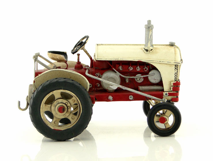 Metal Model Traktör (Beyaz)