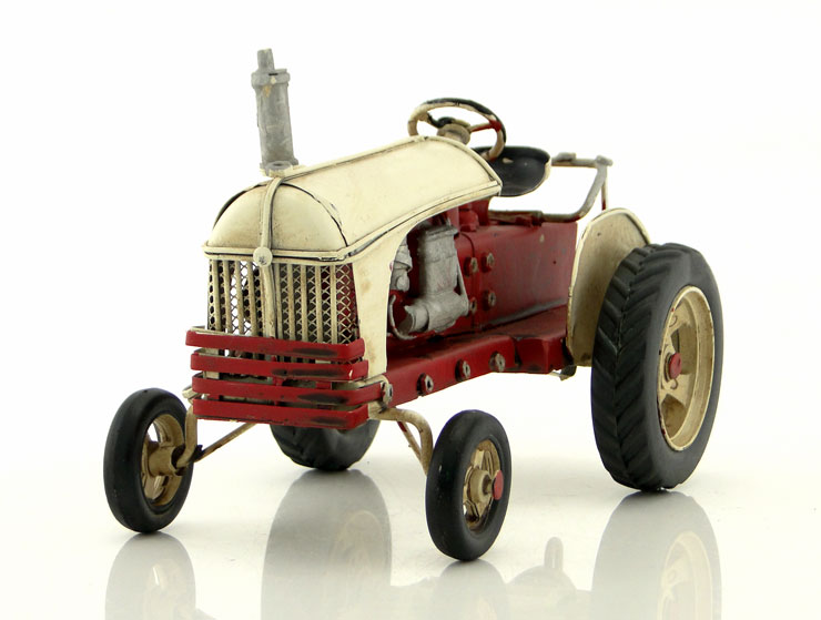 Metal Model Traktör (Beyaz)