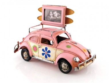 Pembe Vosvos Fotoğraf Çerçeveli Kumbara (Orta Boy) Pembe Vosvos Fotoğraf Çerçeveli Kumbara (Orta Boy)