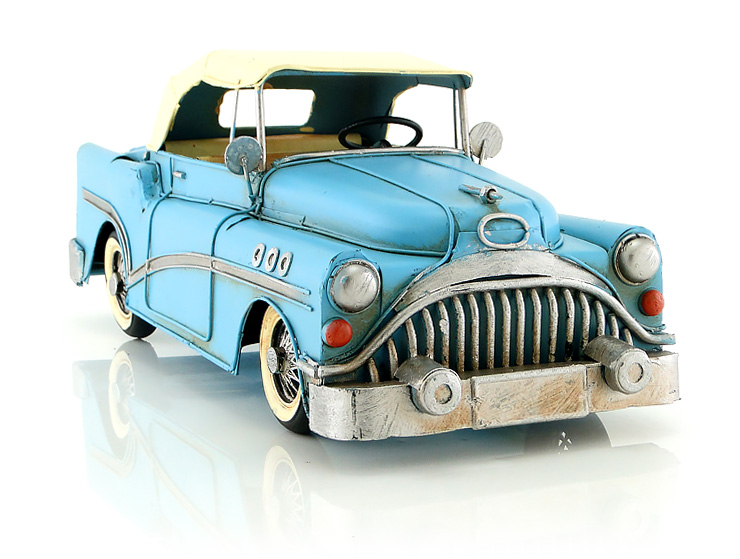 Retro Buick Metal Araba (Büyük Boy)