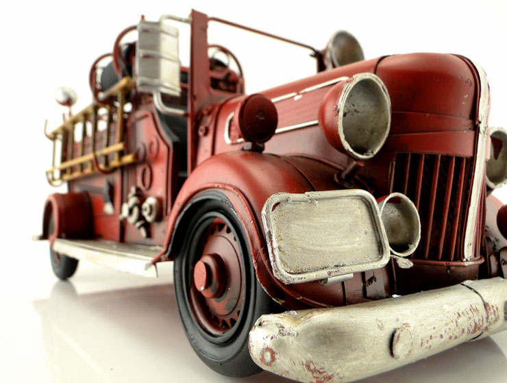 Retro Fire Truck (Büyük Boy) Retro Fire Truck (Büyük Boy)