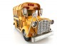 School Bus Metal Kumbara