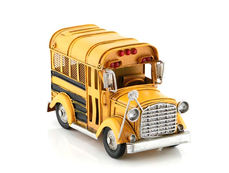 School Bus Metal Kumbara