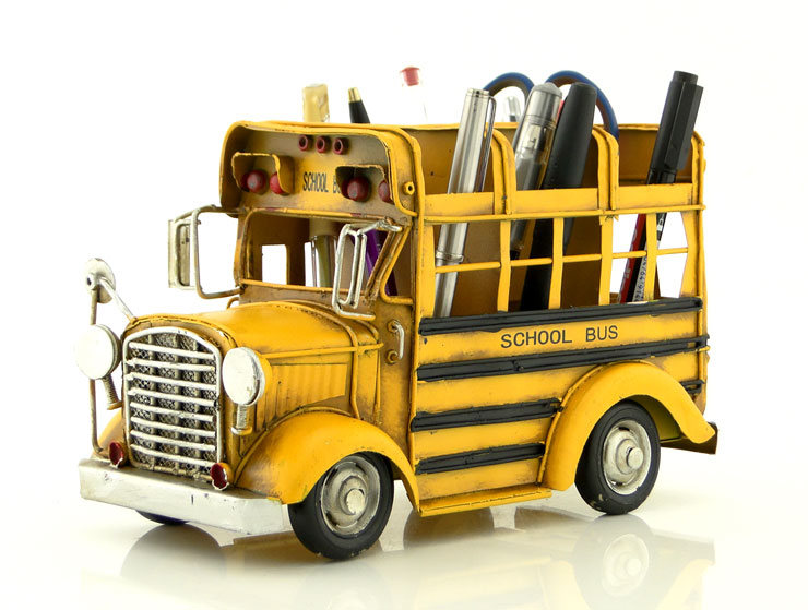 Retro School Bus Kalemlik (Büyük Boy)
