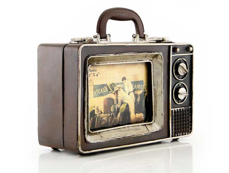 Retro TV Fotoğraf Çerçeveli Çanta Retro TV Fotoğraf Çerçeveli Çanta