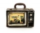 Retro TV Fotoğraf Çerçeveli Çanta Retro TV Fotoğraf Çerçeveli Çanta